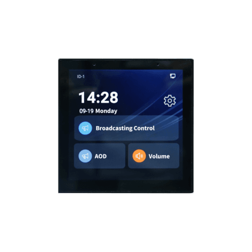 Audio Equipment Network Wall-Mount Audio Touch Panel β Network Wall-Mount Audio Touch Panel gives localized source and level control via PoE for Audio Equipment in UAE