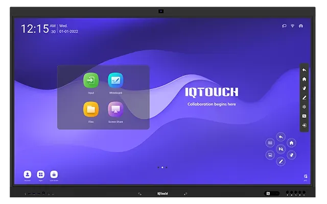 IQTouch TE1200 Series — IQTouch TE1200 Series provides dependable 4K interactive collaboration with Android for daily classroom and office use for Interactive Panels in UAE