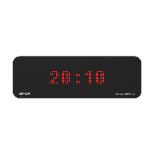 IP Audio Network LED Clock β IP Audio Network LED Clock synchronizes visible time and timed announcements over one PoE endpoint for IP Audio in UAE