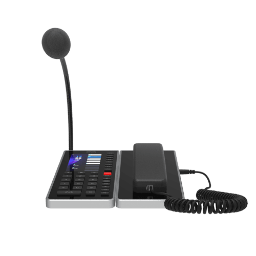 IP Audio Network Paging Microphone β IP Audio Network Paging Microphone supports direct zone announcements from a desktop console for IP Audio in UAE