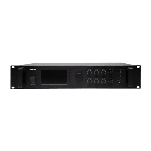 PA System Multi-Zone Network Amplifier — Multi-Zone Network Amplifier manages independent routing and playback across complex building layouts for PA Systems in UAE