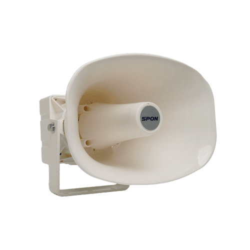 PA System IP Network PoE Horn Speaker — IP Network PoE Horn Speaker projects high-intelligibility alerts across exposed outdoor environments for PA Systems in UAE