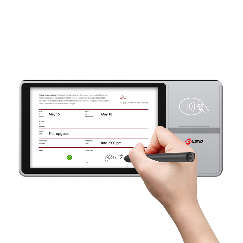 Joyusing SP710 — Joyusing SP710 Android 9 signature terminal with optional encrypted pinpad and binocular camera for Signature Pads in UAE