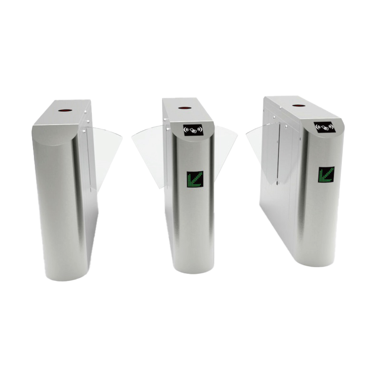 LIDE LD-Y601 Classic Dual Lane Flap Barrier Turnstile — Classic dual-lane flap barrier turnstile with retractable acrylic wings for airport, metro, and corporate lobby access for Turnstiles & Speed Gates in UAE