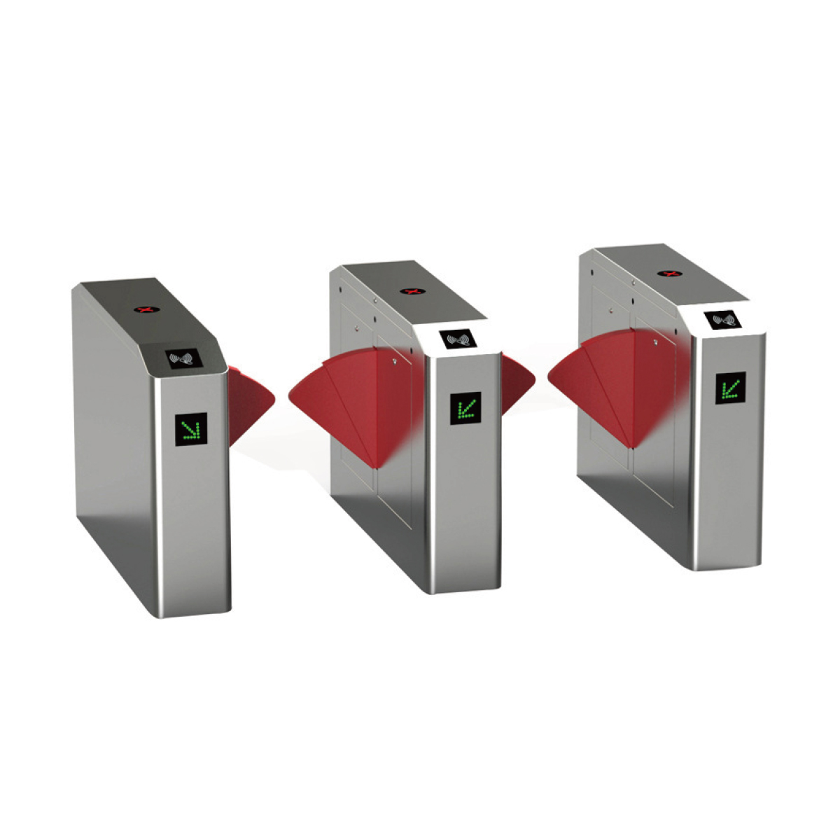 LIDE LD-Y605 High Speed Flap Barrier Gate Turnstile — High-speed flap barrier gate with rapid wing retraction for metro stations, airports, and transit hubs in the UAE for Turnstiles & Speed Gates in UAE