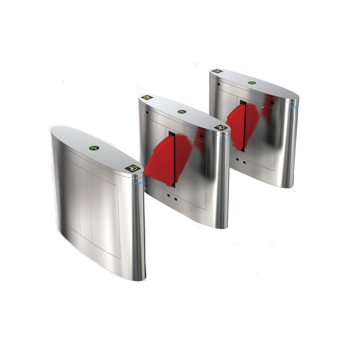 LIDE LD-Y606 Optical Access Control Flap Barrier Turnstile — Optical flap barrier turnstile with advanced IR logic for corporate offices and government building access control for Turnstiles & Speed Gates in UAE