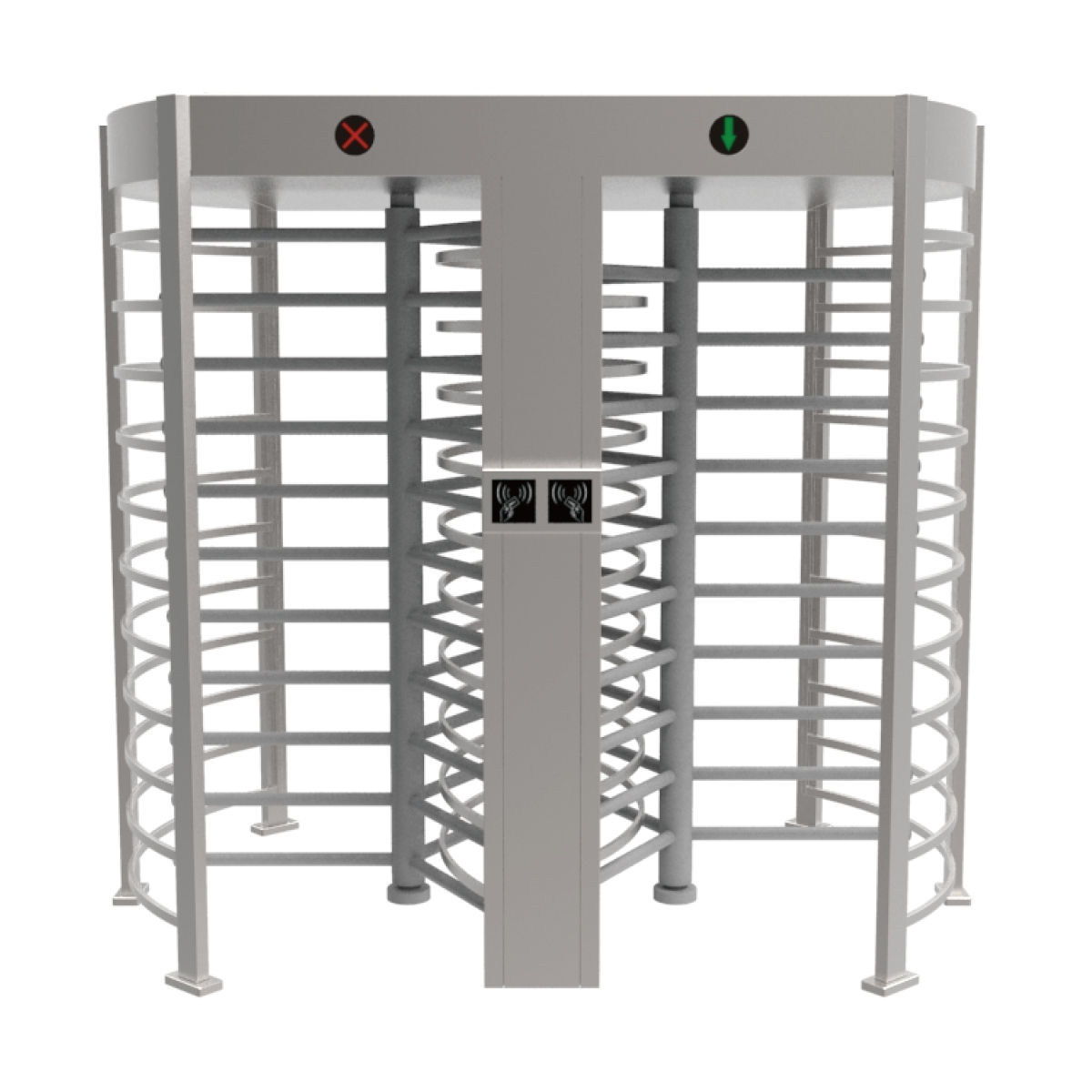 LIDE LD-Q802 Double Lane Full Height Turnstile — Double-lane full-height turnstile for high-throughput secure entrances at stadiums, prisons, and industrial compounds for Turnstiles & Speed Gates in UAE