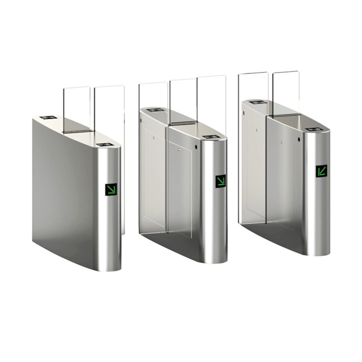 LIDE LD-P401 Full Height Automated Motorized Sliding Turnstile — Full-height automated motorized sliding turnstile for secure pedestrian lanes requiring sliding barrier operation for Turnstiles & Speed Gates in UAE