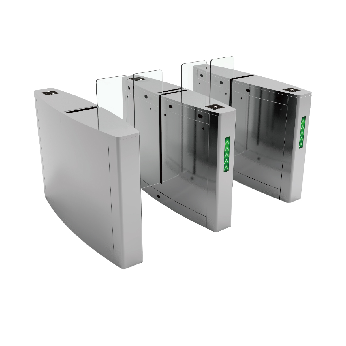 LIDE LD-P403 Two-Way Traffic Access Control Speed Gate — Two-way traffic sliding speed gate for bi-directional pedestrian flow at office campuses and transit interchanges for Turnstiles & Speed Gates in UAE