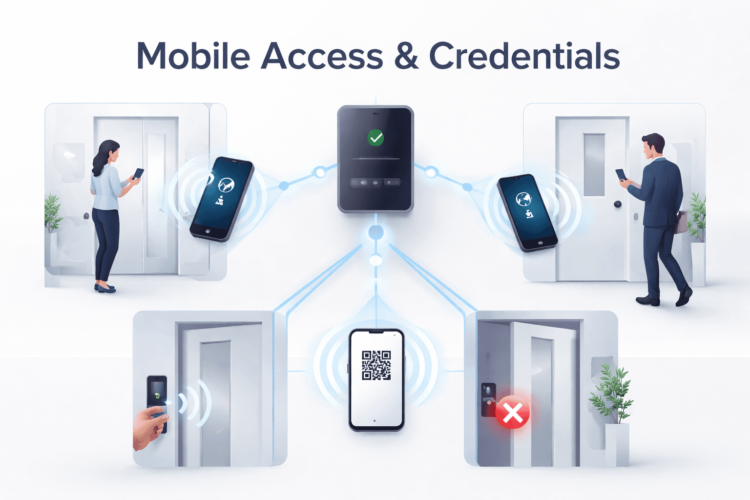 Mobile Access & Credentials for access control system in UAE