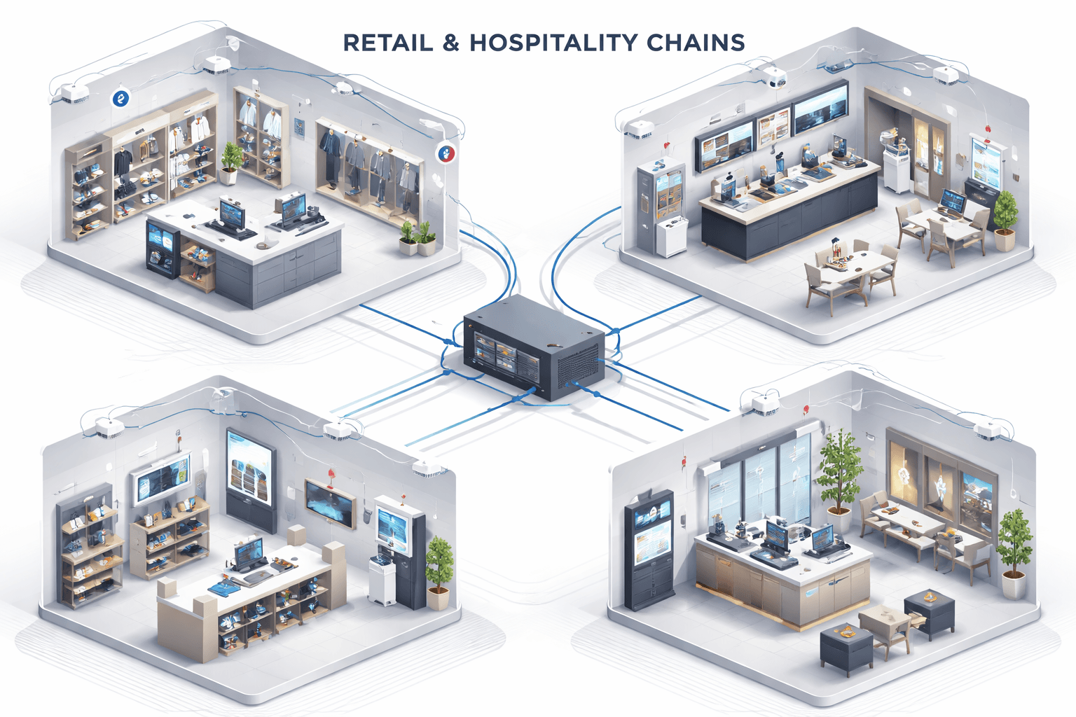 Retail & Hospitality Chains for structured cabling solution in UAE
