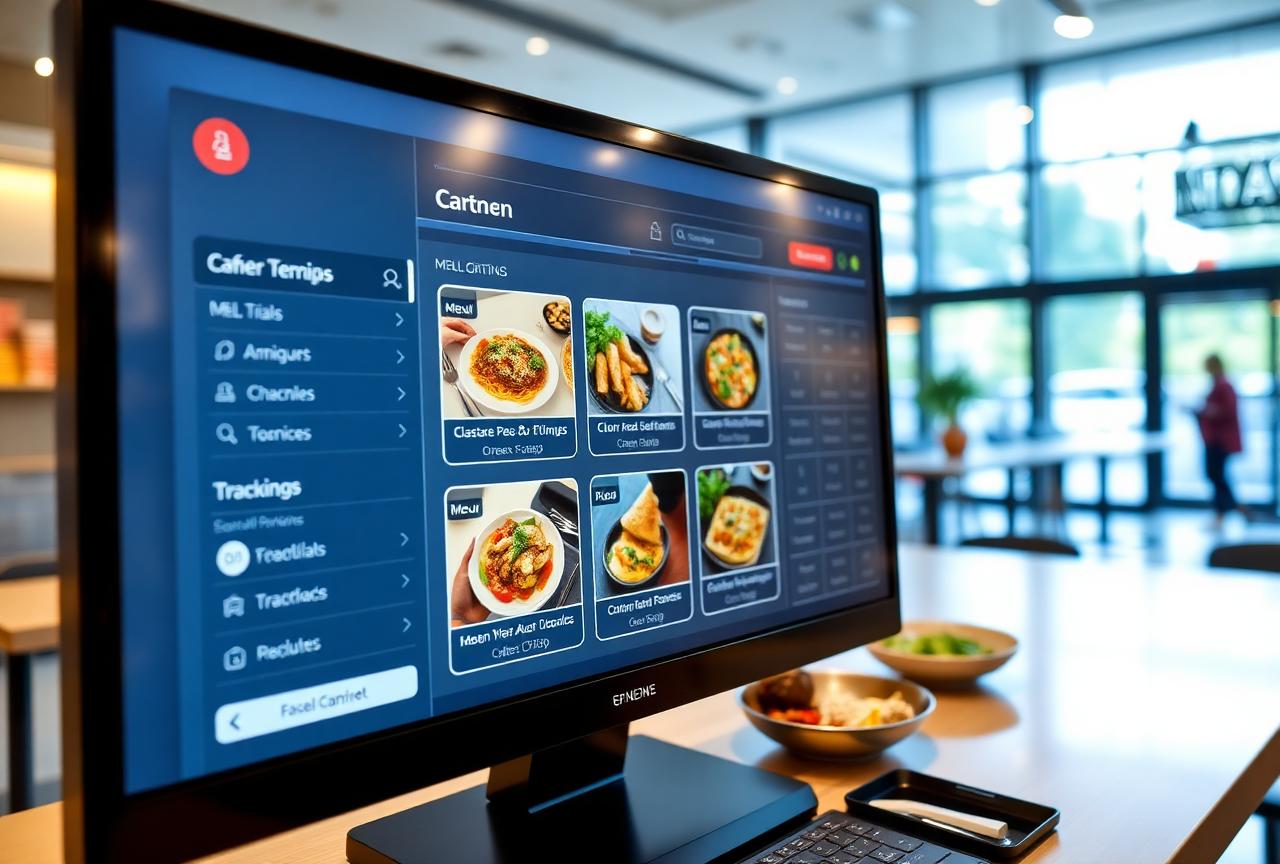 Canteen management software for cafeteria meal planning and employee dining in UAE