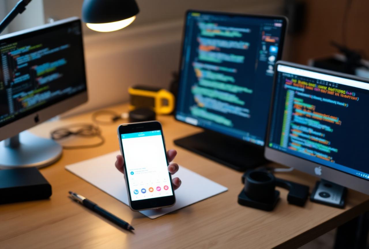 Custom mobile app development for enterprise iOS and Android applications in UAE