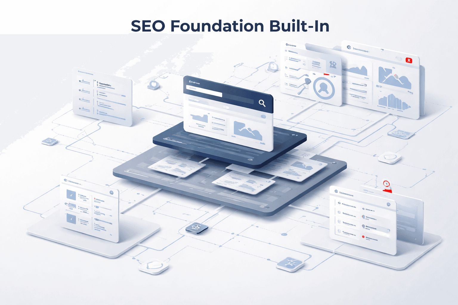 SEO Foundation Built-In for website development services in UAE